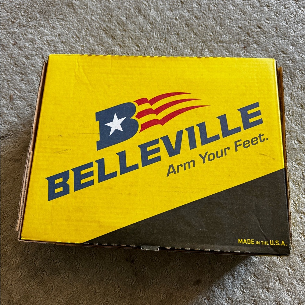 Belleville Yellow and Black Shoe Box